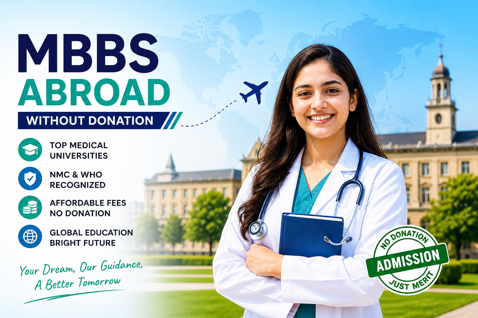 MBBS Abroad Without Donation: A Complete Guide for Indian Students